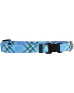 Yellow Dog Design Yellow Dog Collar Small 10"-14"-Blue Kilt