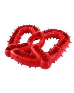 Hugs Pet Products Jaws Pretzel Red 6" x 5" x 1