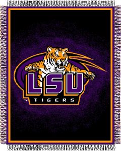 The Northwest Company LSU "Focus" 48"x60" Triple Woven Jacquard Throw (College) - LSU "Focus" 48"x60" Triple Woven Jacquard Throw (College)