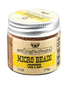 Prima Marketing Finnabair Art Ingredients Micro Beads 2oz-Copper
