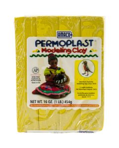 AMACO NEW! Permoplast Clay 1lb-Yellow