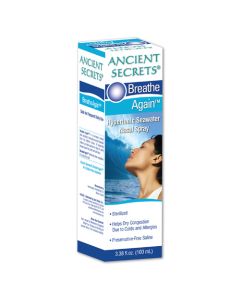 Ancient Secrets Breathe Again Nasal Spray - 3.38 fl oz