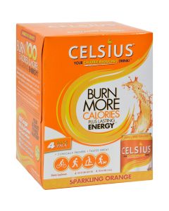 Celsius Sparkling Orange - 12 fl oz Each / Pack of 4