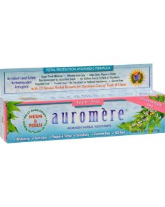 Auromere Herbal Toothpaste Cardamom-Fennel - 4.16 oz - Case of 12