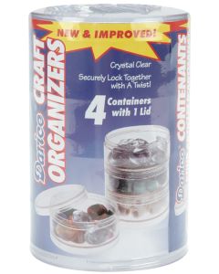 Darice Craft Organizers Stackable 2.75" Circles-Clear