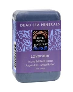 One With Nature Dead Sea Mineral Soap Lavender - 7 oz