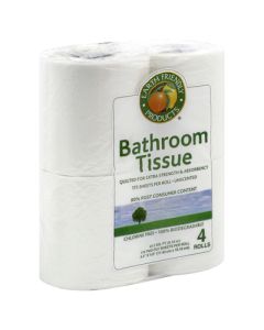 Earth Friendly Bathroom Tissue 2 Ply - Pack of 4 Rolls