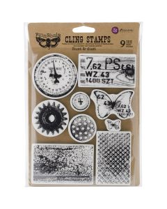 Prima Marketing Finnabair Cling Stamps 6"X7.5"-Rust & Dust