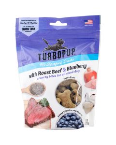 Fetch For Pets NEW! TurboPup K9 Superfood Snacks-Roast Beef & Blueberry