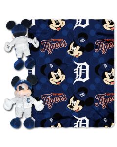 The Northwest Company Tigers  -Disney 40x50 Fleece Throw w/ 14" Plush Mickey Hugger