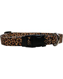 Yellow Dog Design Yellow Dog Collar Medium 14"-20"-Leopard Skin