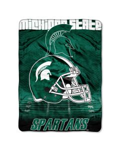 The Northwest Company Michigan State College "Overtime" 60x80 Micro Raschel Throw