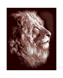 Reeves Gold Scraperfoil Kit 8"X10"-Lion