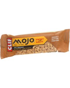 Clif Bar Organic Mojo Bar - Peanut Butter Pretzel - Case of 12 - 1.59 oz Bars
