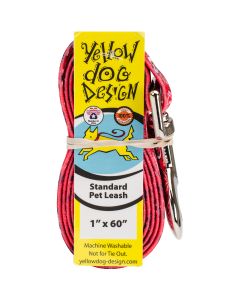 Yellow Dog Design Yellow Dog Lead 1"X60"-Bandana Red