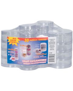 Darice Craft Organizers Stackable Circles Set-Clear