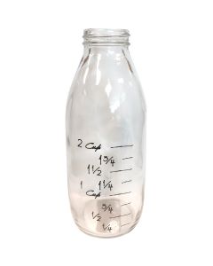 Darice Glass Milk Bottle 16oz-