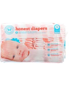 The Honest Company Diapers - Giraffes - Size N - Babies up to 10 lbs - 40 count - 1 each
