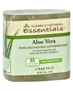 Clearly Natural Bar Soap - Aloe Vera - 3 Pack - 4 oz