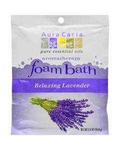 Aura Cacia Foam Bath Relaxing Lavender - 2.5 oz - Case of 6