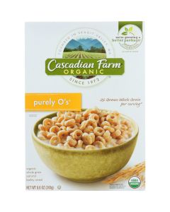 Cascadian Farm Cereal - Organic - Purely Os - 8.6 oz - case of 12