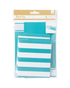 American Crafts DIY Party Matchbox Treat Boxes 3"X5"X1.25" 6/Pkg-Blue & White