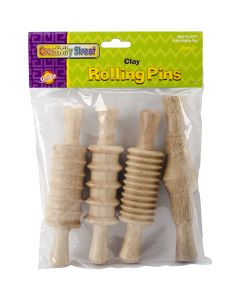 Creativity Street Modeling Clay Rolling Pins 4/Pkg-