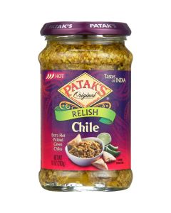 Patak's Pataks Relish - Chile - Hot - 10oz - case of 6