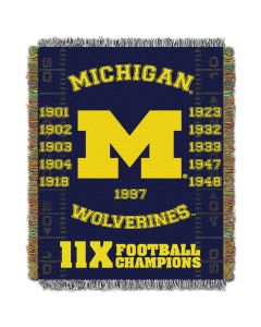 The Northwest Company Michigan College "Commemorative" 48x60 Tapestry Throw