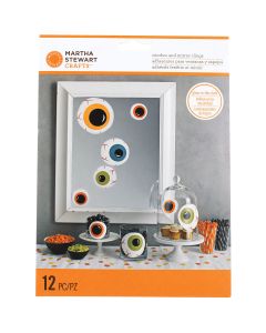 Martha Stewart Monsters Mirror Clings 12/Pkg-Eyeballs