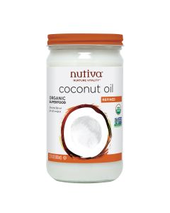 Nutiva Organic Coconut Oil - Refined - Case of 6 - 23 Fl oz.