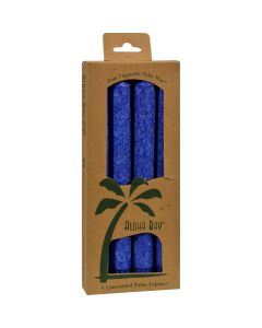 Aloha Bay Palm Tapers Royal Blue - 4 Candles