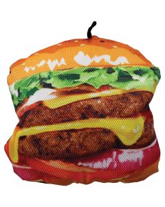 Scoochie Pet Products Scoochzilla Tough Burger Dog Toy 6"-