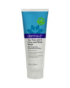 Derma E Tea Tree and E Face and Body Wash - 8 fl oz