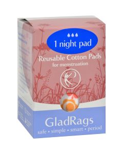 Gladrags Color Night Time Pads - 1 Pack