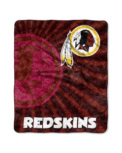 The Northwest Company Redskins  50x60 Sherpa Throw - Strobe Series