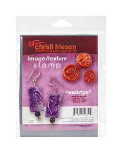 Great Create Christi Friesen Texture Stamp 4.25"X5.5"-Swirlys