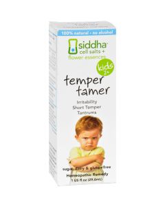 Siddha Flower Essences Temper Tamer - Kids - Age Two Plus - 1 fl oz