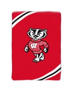 The Northwest Company WISCONSIN  "Force" 60"80" Raschel Throw (College) - WISCONSIN  "Force" 60"80" Raschel Throw (College)