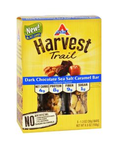 Atkins Harvest Trail Bar - Dark Chocolate Sea Salt Caramel - 1.3 oz - 5 Count