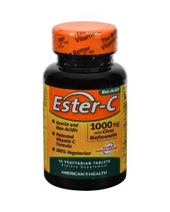 American Health Ester-C with Citrus Bioflavonoids - 1000 mg - 45 Vegetarian Tablets