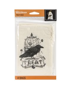 Jolees Jolee's Halloween Canvas Treat Bags 4/Pkg-Vintage