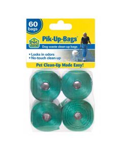 Our Pets Pik-Up-Bags 60 count Green
