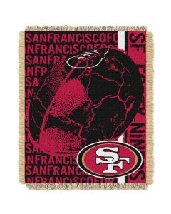 The Northwest Company 49ers  48x60 Triple Woven Jacquard Throw - Double Play Series