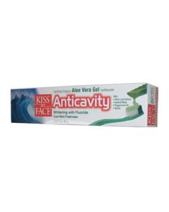 Kiss My Face Toothpaste Anticavity Organic Aloe Vera Gel Cool Mint - 3.4 oz