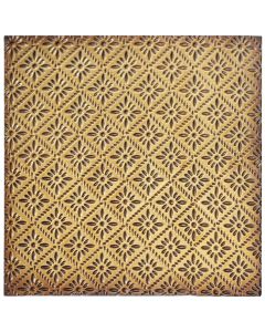BCI Crafts Salvaged Tin Ceiling Tile 12"X12"-Gold Rosette