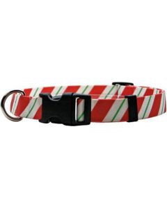 Yellow Dog Design Yellow Dog Collar Small 10"-14"-Peppermint Stick