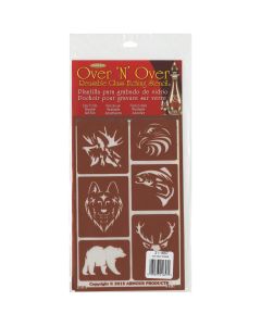Armour Products Over 'N' Over Reusable Stencils 5"X8"-Wild Things