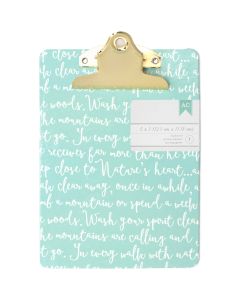 American Crafts Mini Clipboard 5"X7"-Script