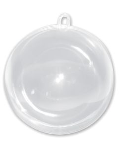 Darice Plastic Hanging Ball Ornament 100mm-Clear